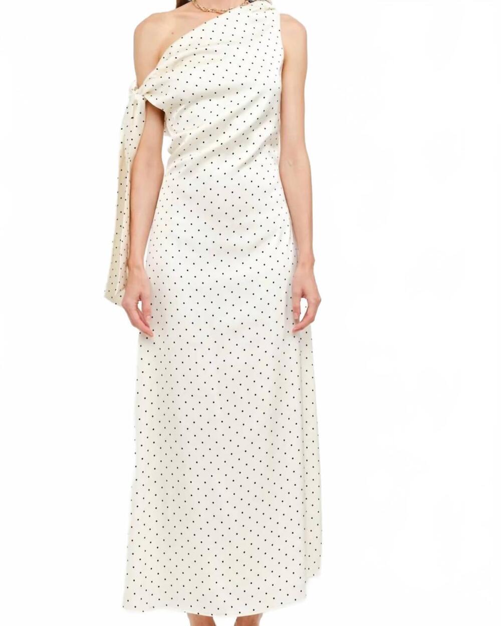 NEW SOFIE THE LABEL posie polka dot dress in cream